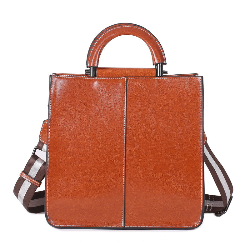 Top Grain Leather Shoulder Bag Leather Handbag Handmade Leather Bag For Women Stylish Crossbody Bags Gift For Her RockCow Leather Studio