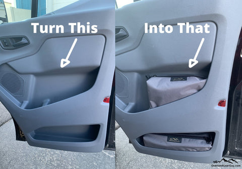 Transit Storage Cubby Pouches - Set Overland Gear Guy