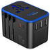 All-In-One International Travel Adapter Plug - 2 USB-C (PD & QC) - 3 USB Ports (UP-11KU) Ceptics