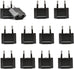 USA / N. America to Europe Travel Adapter - Non-Grounded (UP-12AE, 12 Pack) Ceptics