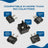 International Travel Adapter Plug Set - 5 pcs Set with Pouch (UP-5S) - Non-Grounded Ceptics