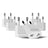 USA / N. America to Europe Asia Plug Adapter - Non-Grounded (UP-6AE, 6 Pack) Ceptics