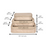 Re-cycled and Reinforced Nylon Compression Packing Cubes, 3-pack Taupe Bag-all