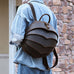 Unique Leather Backpack Handmade Vintage Leather Backpack Full Grain Leather Retro Beetle Rucksack RockCow Leather Studio