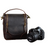 The Calista | Small Leather Camera Bag - Leather Camera Lens Case STEEL HORSE LEATHER