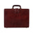 Executive Men's Leather Attache Briefcase Brown/Cherry Red Classy Leather Bags