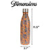 24oz Classic Hydration Double Walled Insulated Stainless Steel Bottle Travellty