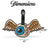 Flying Eyeball 2-Piece Suitcase ID Tag Set with Adjustable Straps Travellty