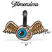 Flying Eyeball 2-Piece Suitcase ID Tag Set with Adjustable Straps Travellty