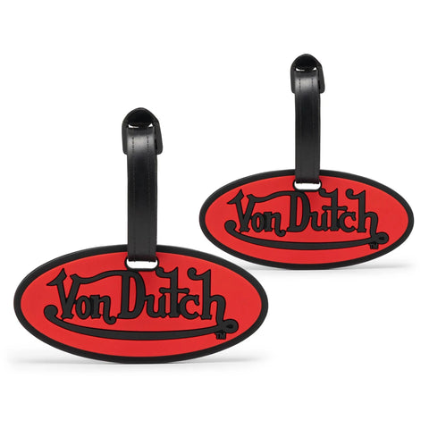 Logo Patch 2-Piece Suitcase ID Tag Set with Adjustable Straps Travellty