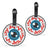 Vision 2-Piece Suitcase ID Tag Set with Adjustable Straps Travellty