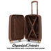 Kustom Kulture Expandable Hardside Carry-on Spinner Suitcase Travellty