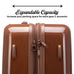 Kustom Kulture Expandable Hardside Carry-on Spinner Suitcase Travellty