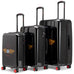 Kustom Kulture 3-Piece Expandable Hardside Spinner Luggage Set Travellty