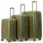Kustom Kulture 3-Piece Expandable Hardside Spinner Luggage Set Travellty