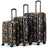 Kustom Kulture 3-Piece Expandable Hardside Spinner Luggage Set Travellty