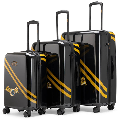Kustom Kulture 3-Piece Expandable Hardside Spinner Luggage Set Travellty
