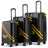 Kustom Kulture 3-Piece Expandable Hardside Spinner Luggage Set Travellty