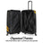 Kustom Kulture 3-Piece Expandable Hardside Spinner Luggage Set Travellty