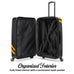 Kustom Kulture 3-Piece Expandable Hardside Spinner Luggage Set Travellty