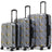 Kustom Kulture 3-Piece Expandable Hardside Spinner Luggage Set Travellty