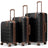 Retro Trek 3-Piece Expandable Hardside Spinner Luggage Set Travellty