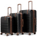 Retro Trek 3-Piece Expandable Hardside Spinner Luggage Set Travellty