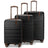 Retro Trek 3-Piece Expandable Hardside Spinner Luggage Set Travellty