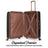 Retro Trek 3-Piece Expandable Hardside Spinner Luggage Set Travellty