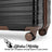 Retro Trek 3-Piece Expandable Hardside Spinner Luggage Set Travellty