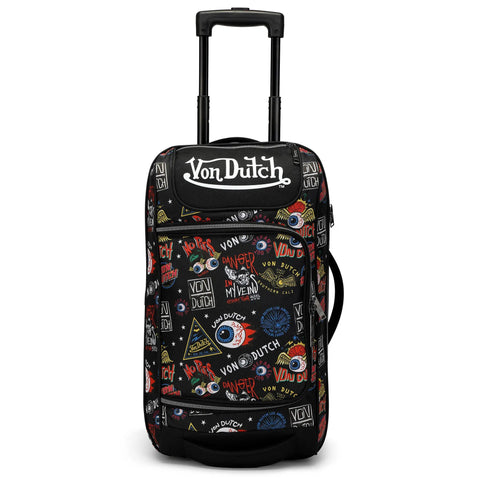 Jax Black 20" Carry-on Rolling Duffel Travellty