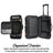 Jax Black 20" Carry-on Rolling Duffel Travellty