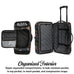 Jax Black 20" Carry-on Rolling Duffel Travellty