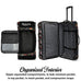 Jax Black 28" Checked Rolling Duffel Travellty