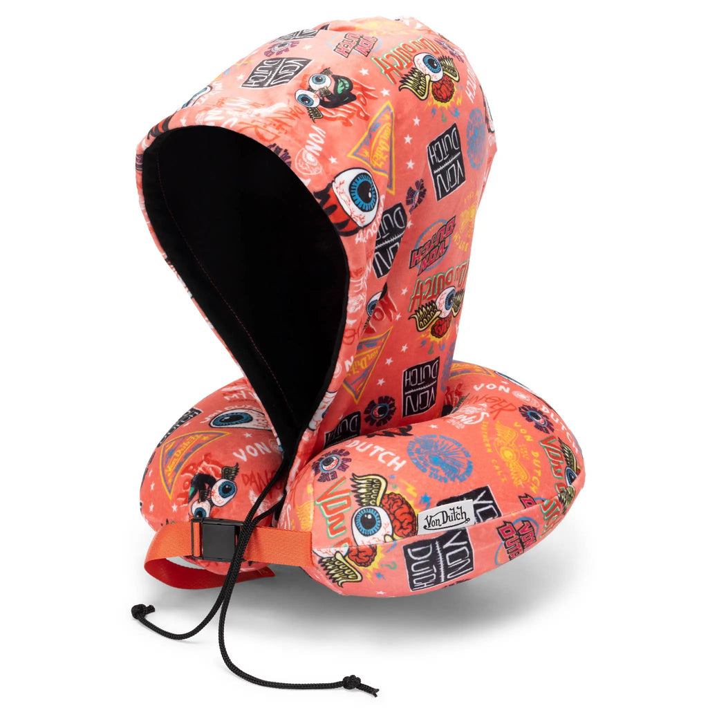 Jax Hooded Memory Foam Travel Neck Pillow Travellty