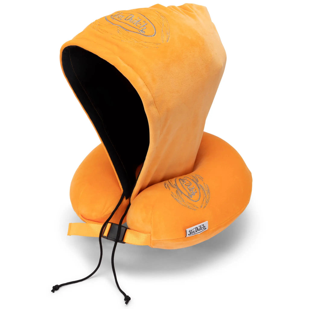 Von Dutch Pinstripe Hooded Memory Foam Pillow Travellty