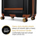 Vintage 3 Piece Expandable Retro Luggage Set Travellty