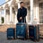 Vintage 3 Piece Expandable Retro Luggage Set Travellty