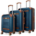 Vintage 3 Piece Expandable Retro Luggage Set Travellty