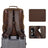 Vintage Crazy Horse Leather Backpack Full Grain Leather Travel Backpack Handmade Mens Leather Backpack Hipster Backpack RockCow Leather Studio