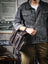 Vintage Large Leather Briefcase 14" Leather Briefcase Laptop Bag Full Grain Leather Messenger Bag Crossbody Bag For Men RockCow Leather Studio