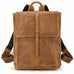 Vintage Leather Backpack Full Grain Leather Travel Backpack College Rucksack For Men Handmade Leather Knapsack RockCow Leather Studio