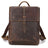 Vintage Leather Backpack Full Grain Leather Travel Backpack College Rucksack For Men Handmade Leather Knapsack RockCow Leather Studio