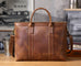 Vintage Leather Briefcase Full Grain Leather Messenger Bag Men Leather Shoulder Bag Leather Laptop Bag Business Handbag RockCow Leather Studio
