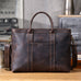 Vintage Leather Briefcase Full Grain Leather Messenger Bag Men Leather Shoulder Bag Leather Laptop Bag Business Handbag RockCow Leather Studio