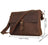 Vintage Leather Messenger Bag Full Grain Leather Shoulder Bag Mens Leather Satchel Bag RockCow Leather Studio