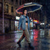 Gold Logo Compact Automatic Umbrella, Strong & Portable Travellty