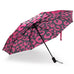 Hot Pink Cheetah Compact Automatic Umbrella, Strong & Portable Travellty