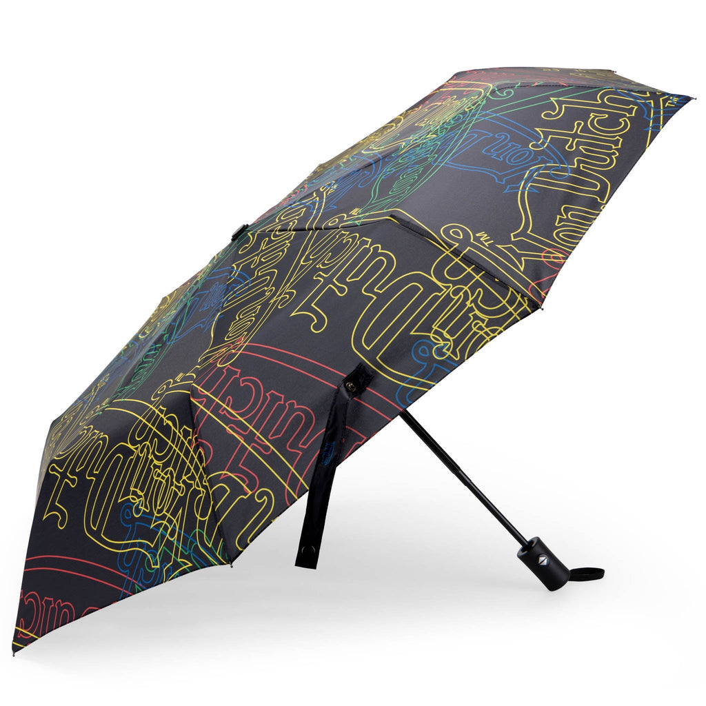 Neon Logo Compact Automatic Umbrella, Strong & Portable Travellty
