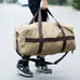 Canvas Travel Bag, Large Capacity Sports Tote for Men